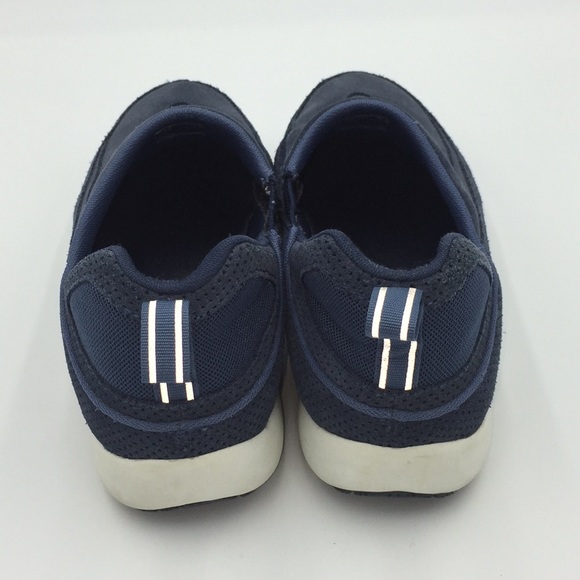 Lands' End 98109 Women’s Solid Blue Suede Slip On Casual Shoes Sneakers Size 10B - Picture 3 of 9
